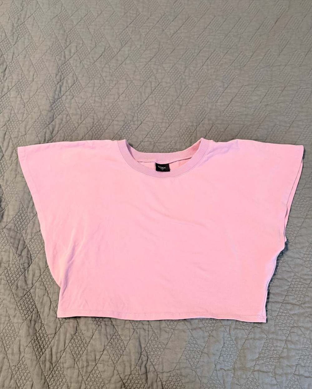 Blanc Clothing Pink Cropped Dolman Sleeve T-Shirt  size Medium Y2K

AD